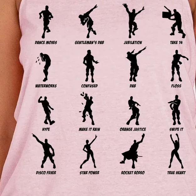 Dance Emotes Women's Knotted Racerback Tank