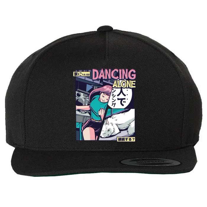 Dancing Alone Anime Wool Snapback Cap