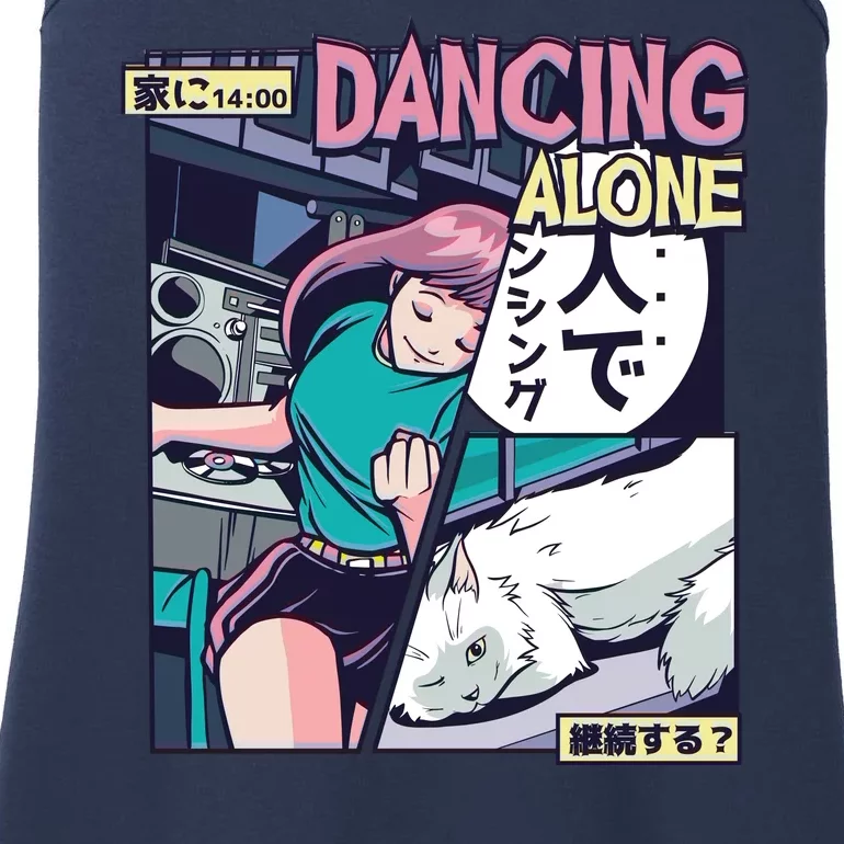 Dancing Alone Anime Ladies Essential Tank