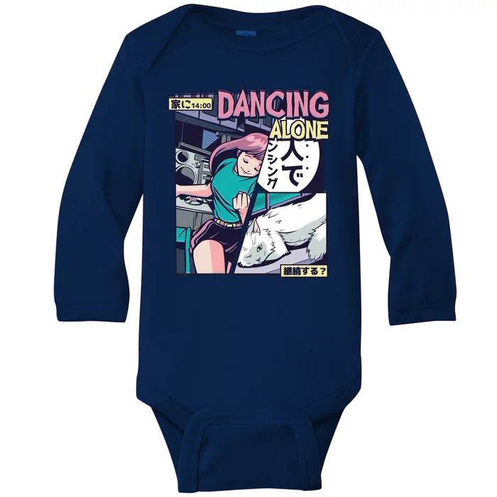 Dancing Alone Anime Baby Long Sleeve Bodysuit