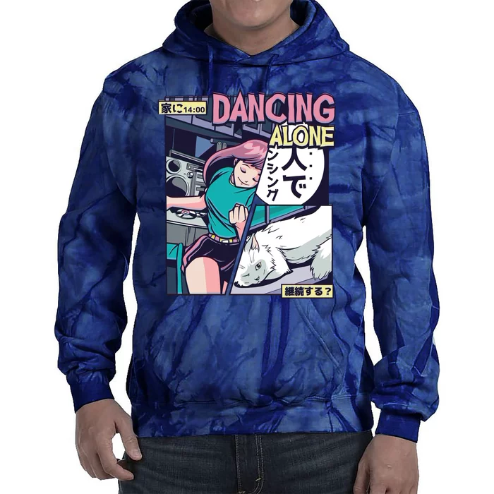 Dancing Alone Anime Tie Dye Hoodie