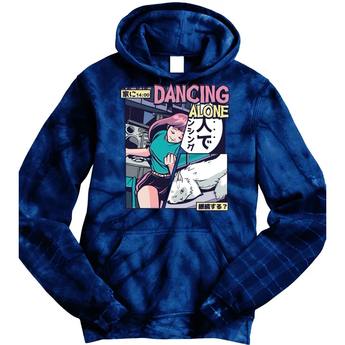 Dancing Alone Anime Tie Dye Hoodie