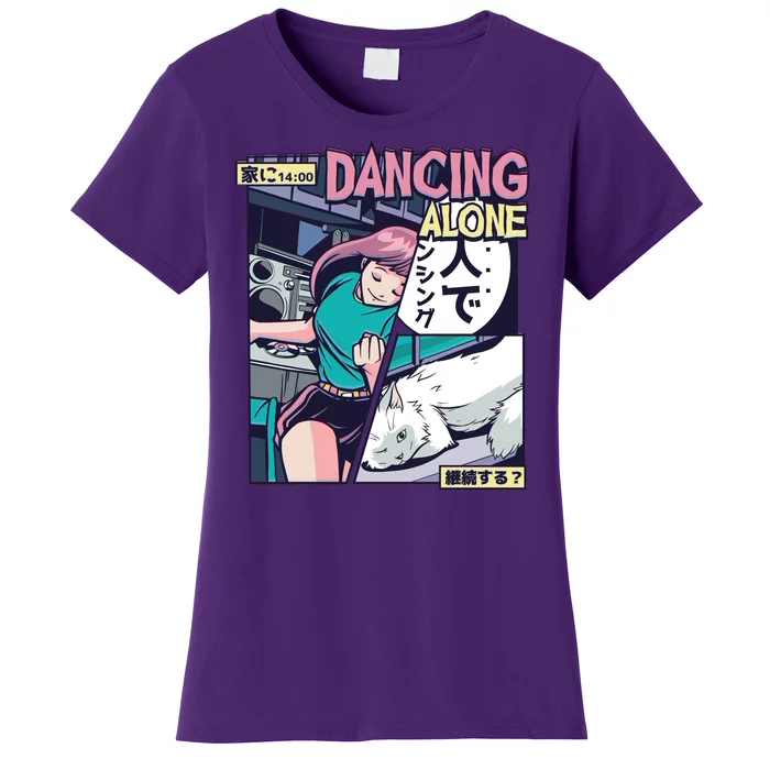 Dancing Alone Anime Women's T-Shirt