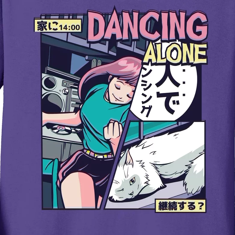 Dancing Alone Anime Kids Long Sleeve Shirt