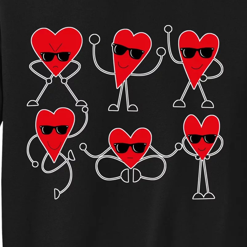 Dancing Hearts Dance Challenge Valentines Day Sweatshirt