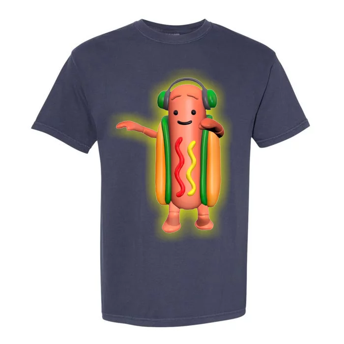 Dancing Hot Dog Funny Filter Meme Garment-Dyed Heavyweight T-Shirt