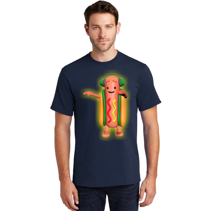 Dancing Hot Dog Funny Filter Meme Tall T-Shirt