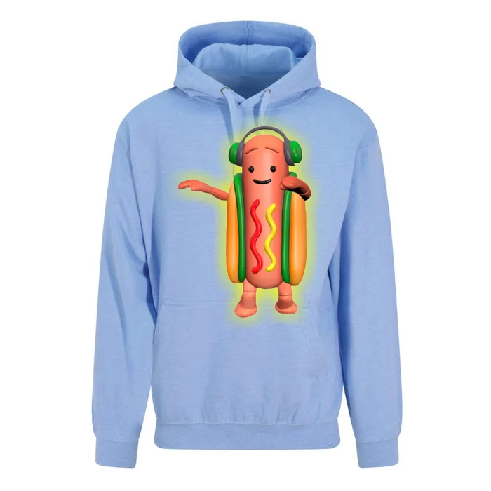 Dancing Hot Dog Funny Filter Meme Unisex Surf Hoodie