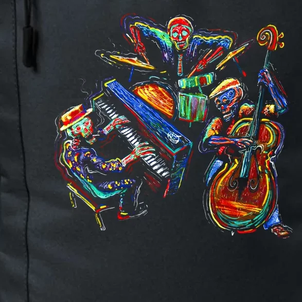 Dancing Skeleton Music Band Daily Commute Backpack