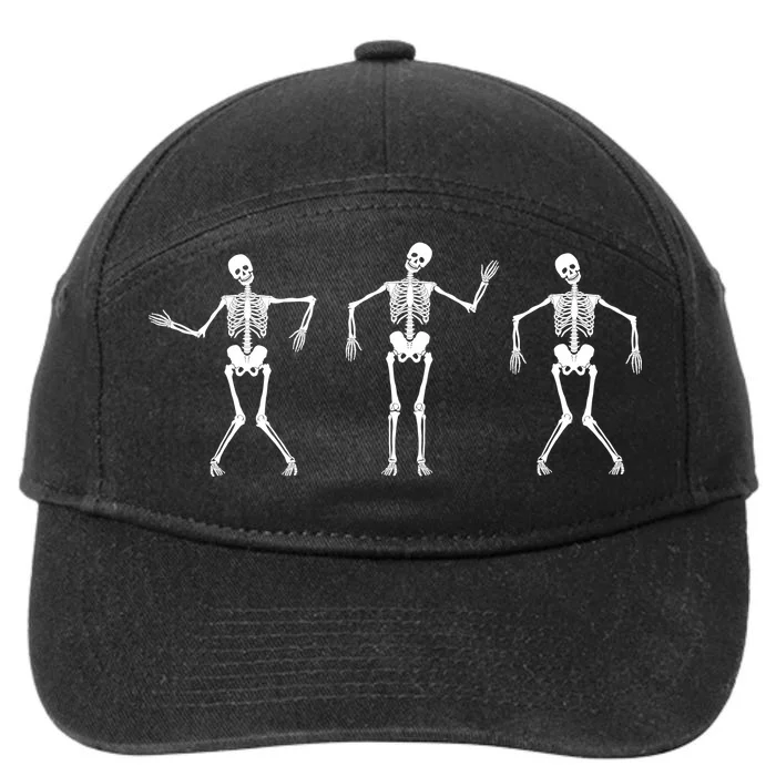 Dancing Skeletons Cute Halloween 7-Panel Snapback Hat