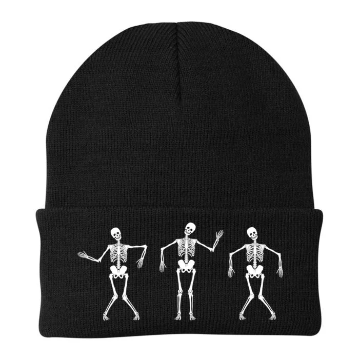 Dancing Skeletons Cute Halloween Knit Cap Winter Beanie