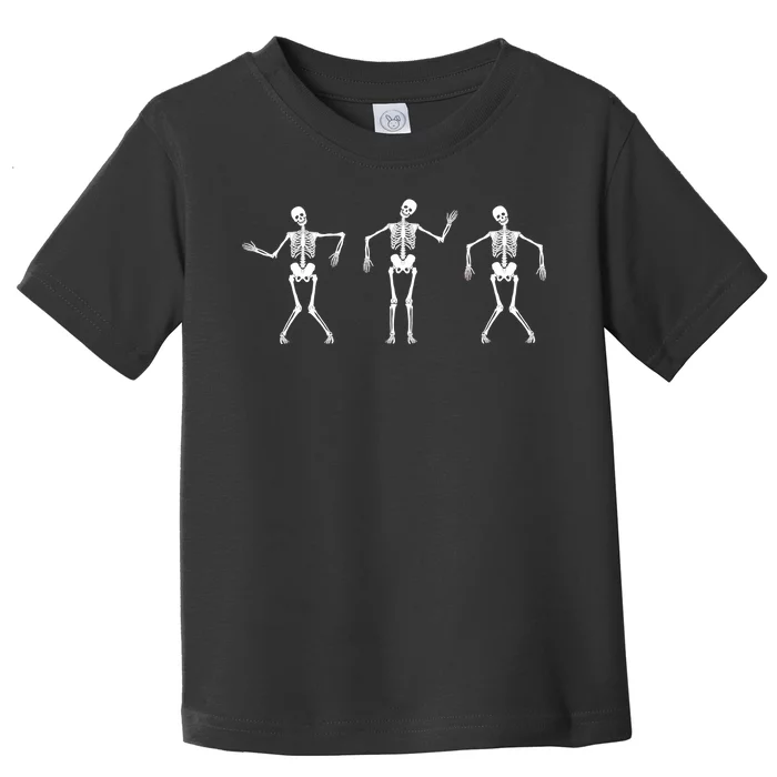 Dancing Skeletons Cute Halloween Toddler T-Shirt