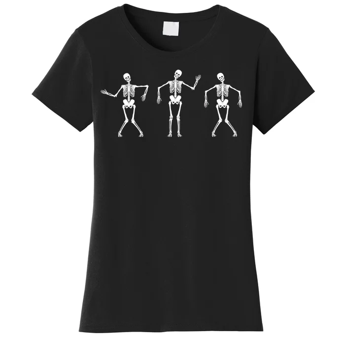 Dancing Skeletons Cute Halloween Women's T-Shirt