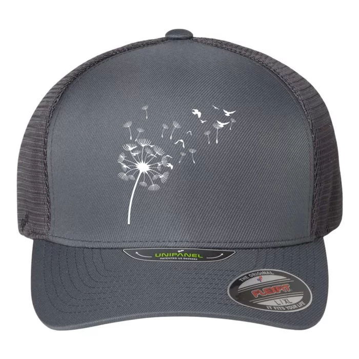 Dandelion Birds Flexfit Unipanel Trucker Cap