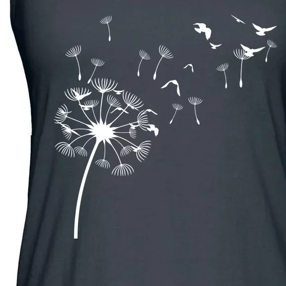 Dandelion Birds Ladies Essential Flowy Tank