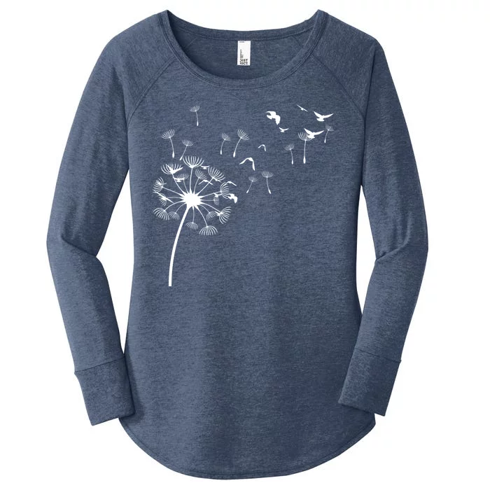 Dandelion Birds Women's Perfect Tri Tunic Long Sleeve Shirt