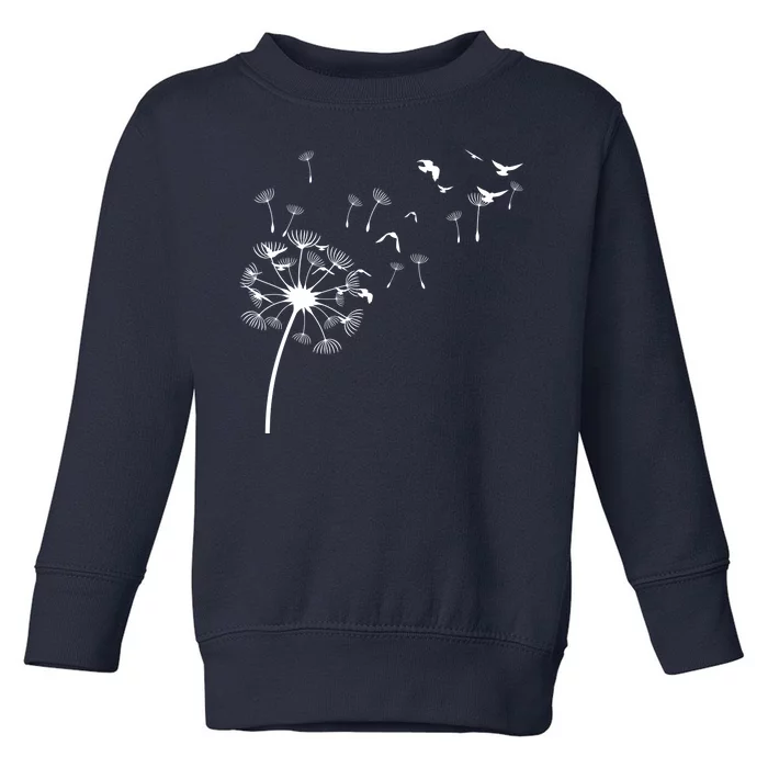 Dandelion Birds Toddler Sweatshirt