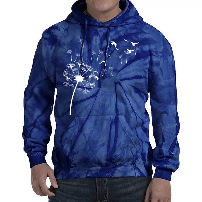 Dandelion Birds Tie Dye Hoodie