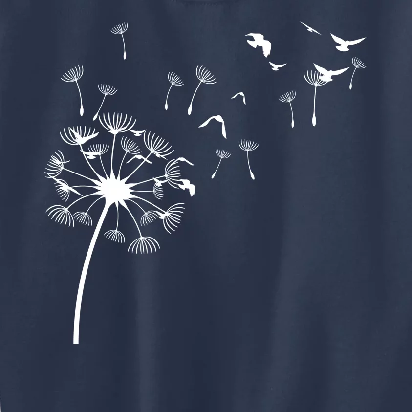 Dandelion Birds Kids Sweatshirt