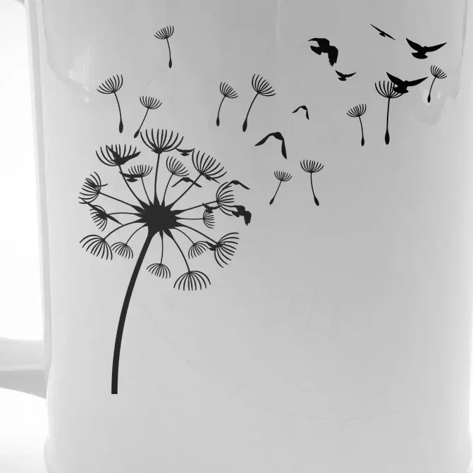 Dandelion Birds Front & Back Beer Stein