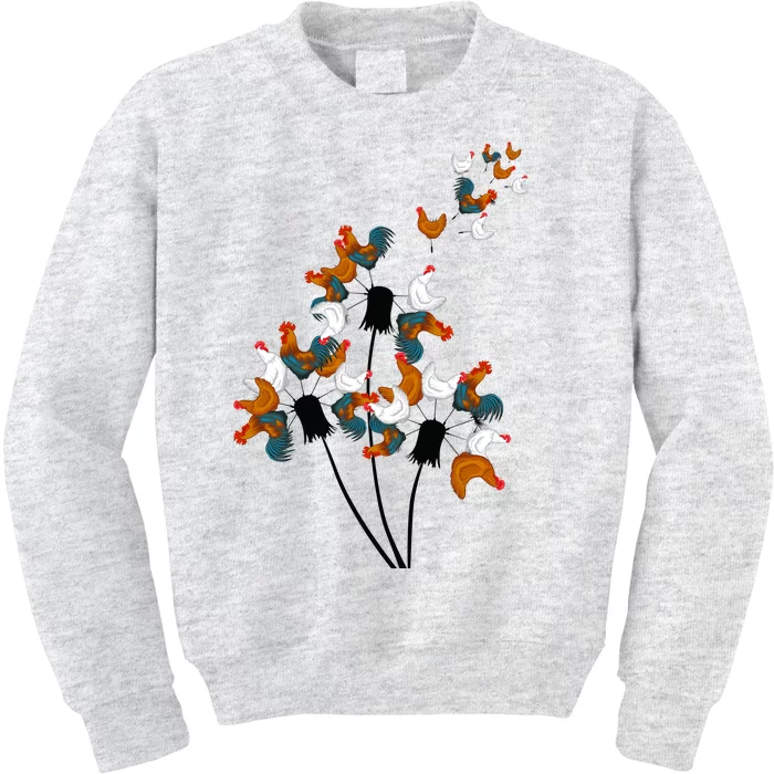 Dandelion Chicken Kids Sweatshirt