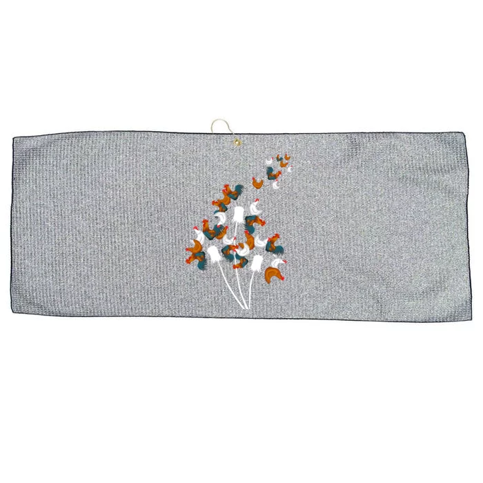 Dandelion Chicken Large Microfiber Waffle Golf Towel