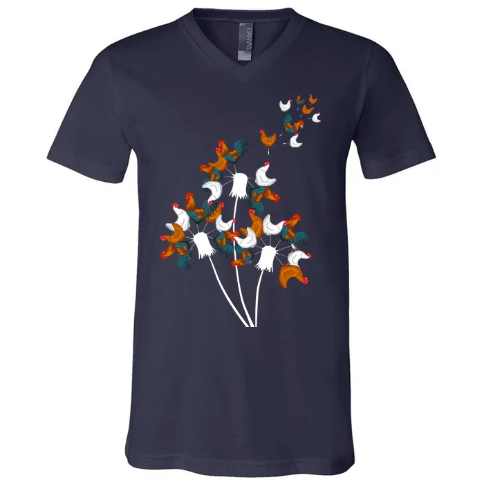 Dandelion Chicken V-Neck T-Shirt