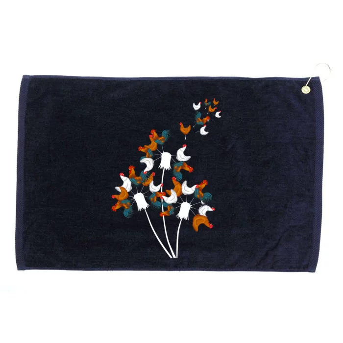 Dandelion Chicken Grommeted Golf Towel