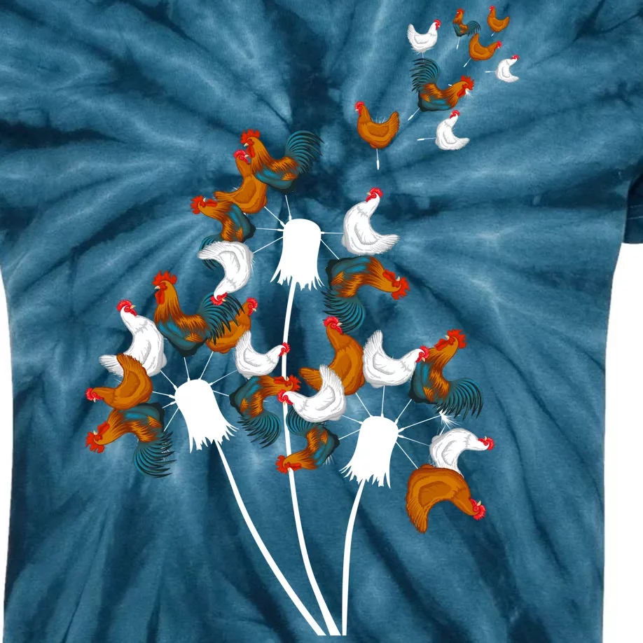 Dandelion Chicken Kids Tie-Dye T-Shirt