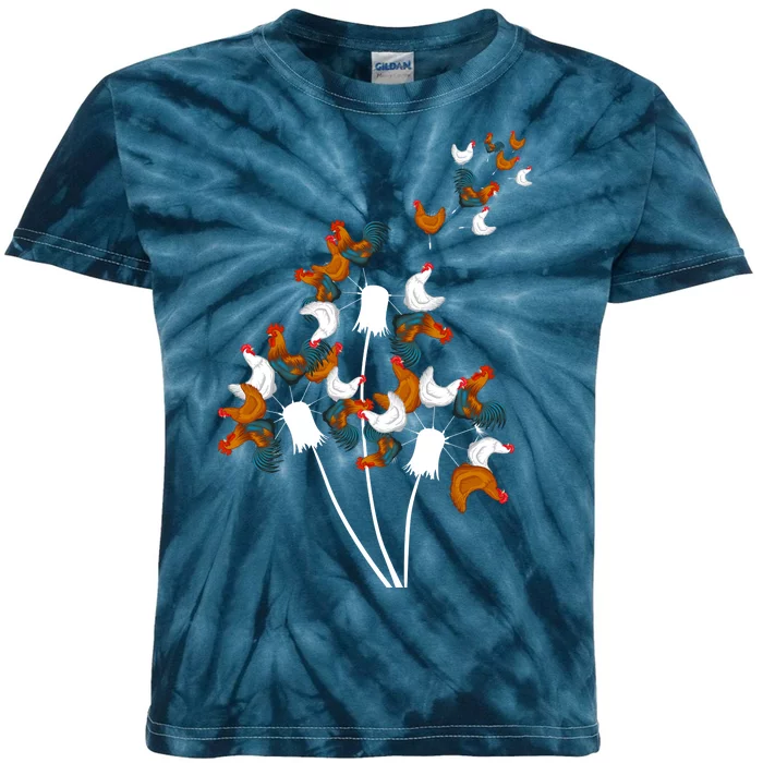 Dandelion Chicken Kids Tie-Dye T-Shirt