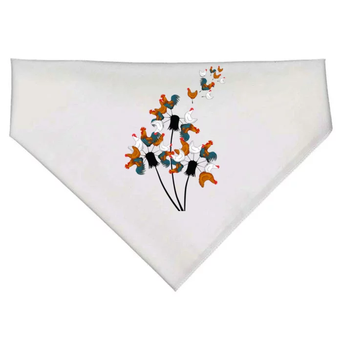 Dandelion Chicken USA-Made Doggie Bandana