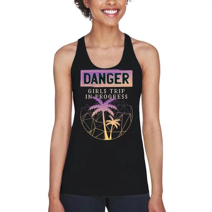 Danger Girls Trip In Progress Women's Racerback Tank