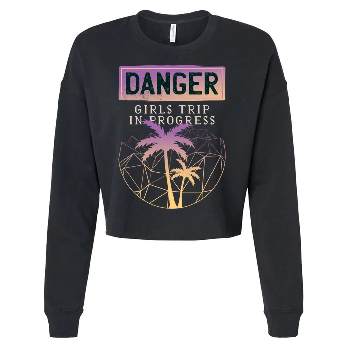 Danger Girls Trip In Progress Cropped Pullover Crew