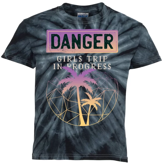 Danger Girls Trip In Progress Kids Tie-Dye T-Shirt