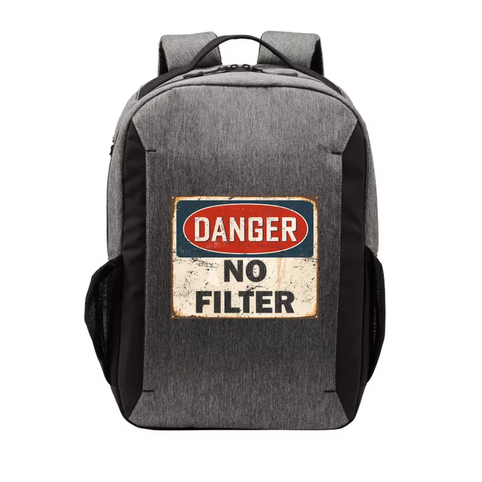 Danger No Filter Warning Vector Backpack