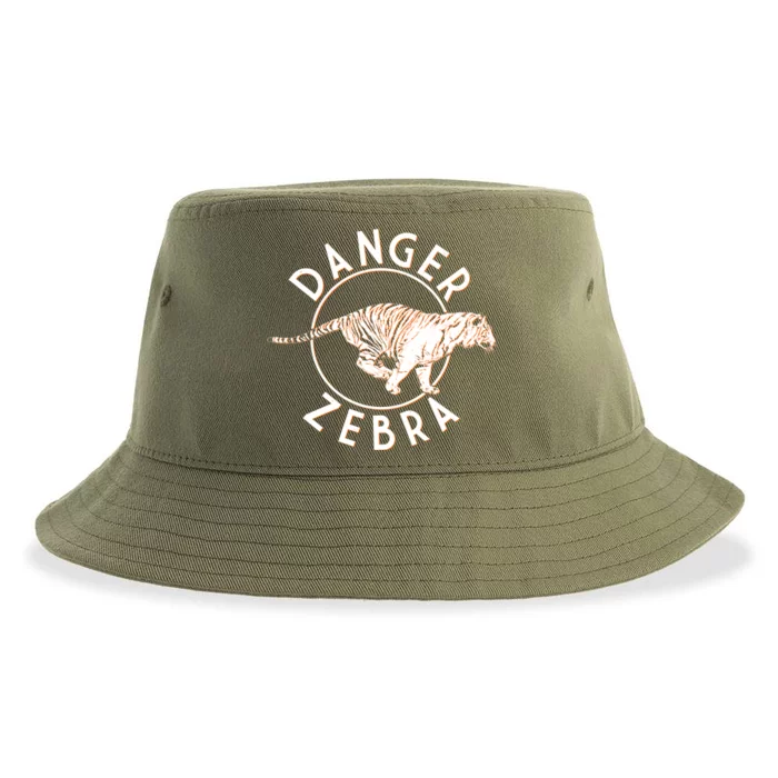 Danger Zebra Sustainable Bucket Hat