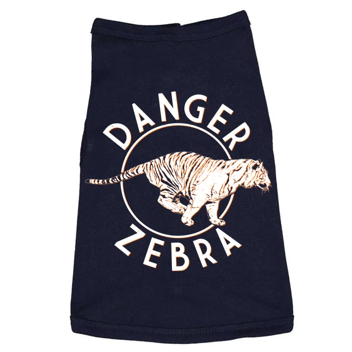 Danger Zebra Doggie Tank