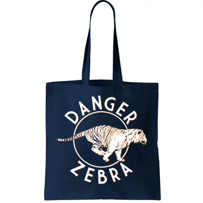 Danger Zebra Tote Bag