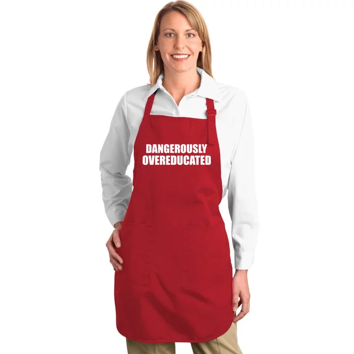 Dangerously Overeducated Full-Length Apron With Pocket