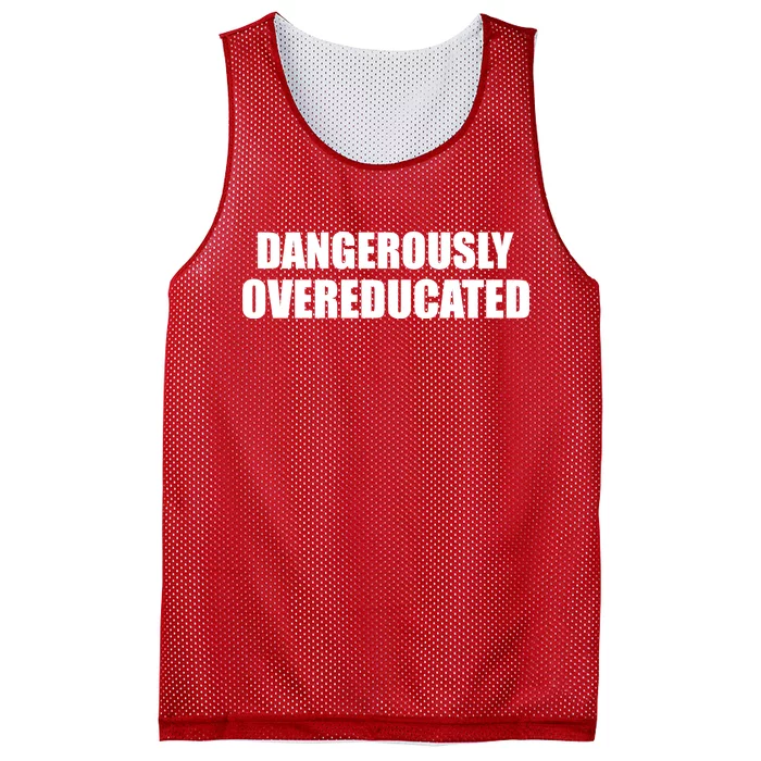 Dangerously Overeducated Mesh Reversible Basketball Jersey Tank