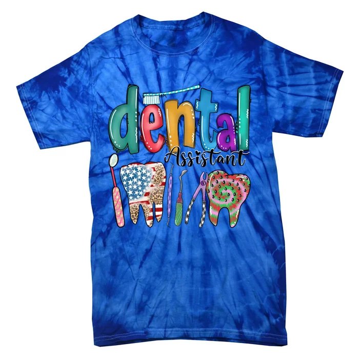 Dental Assistant Oral Hygienist Rdh Dentist Gift Tie-Dye T-Shirt