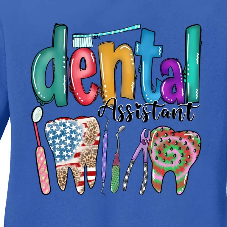 Dental Assistant Oral Hygienist Rdh Dentist Gift Ladies Long Sleeve Shirt