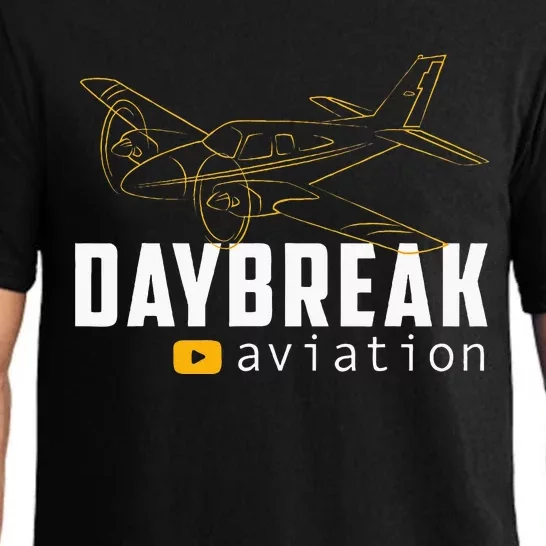 Daybreak Aviation Outline Airplane Pajama Set