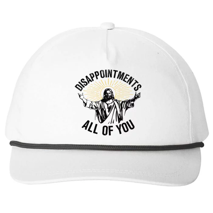 Disappointments All Of You Jesus Snapback Five-Panel Rope Hat