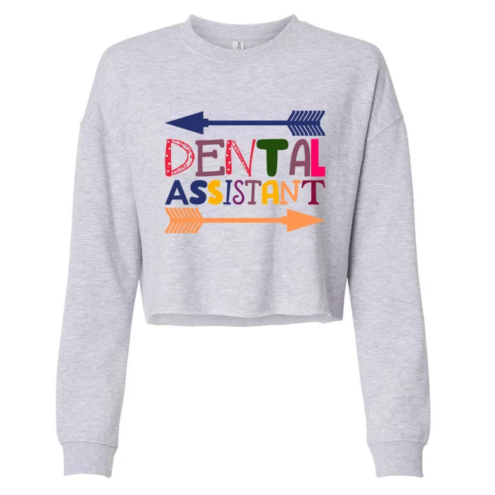 Dental Assistant Oral Hygienist Rdh Dentist Gift Cropped Pullover Crew