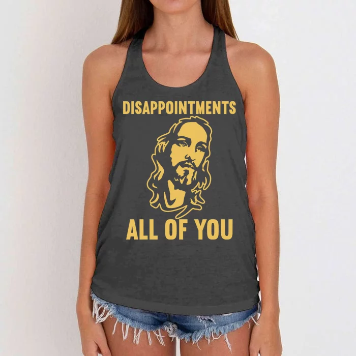 Disappointments All Of You Jesus Christ Women's Knotted Racerback Tank