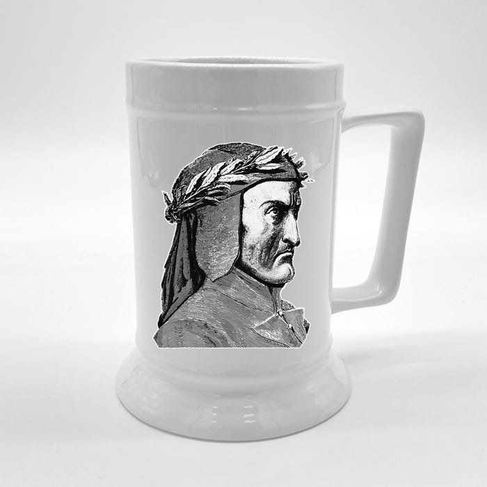 Dante Alighieri Portrait Gustave Dore Divine Comedy Front & Back Beer Stein