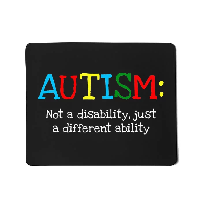 Different Ability puzzle Autism Awareness Mousepad