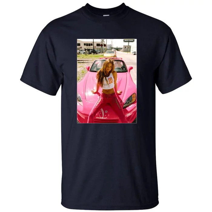 Devon Aoki Pink Race Car Tall T-Shirt