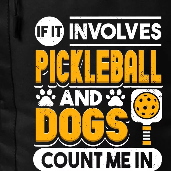 Dogs And Pickleball Lover Daily Commute Backpack